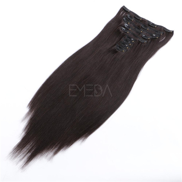 Best Human hair clip in extensions LJ004